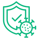 Virus protection symbol