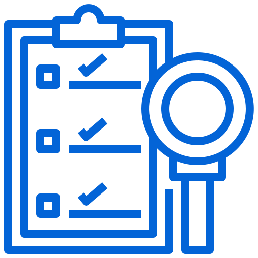 Task list with search symbol