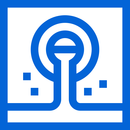 Abstract blue circuit design