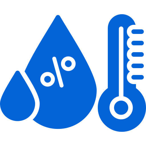 Humidity and temperature icon