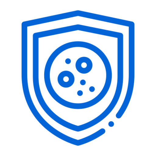 Protective emblem with circles design
